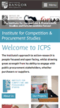 Mobile Screenshot of icps.bangor.ac.uk