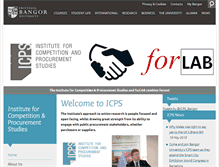 Tablet Screenshot of icps.bangor.ac.uk