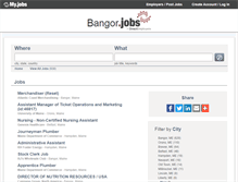 Tablet Screenshot of bangor.jobs
