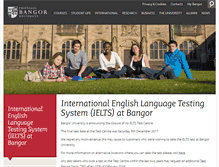 Tablet Screenshot of ielts.bangor.ac.uk