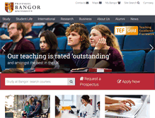 Tablet Screenshot of bangor.ac.uk
