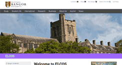 Desktop Screenshot of elcos.bangor.ac.uk